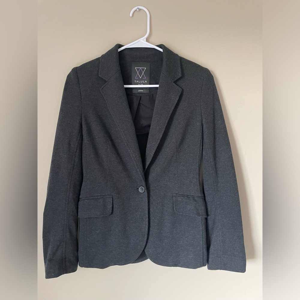 Talula blazer NWOT SIZE 0 charcoal dark grey